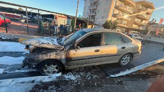 Antalya'da otomobil alev aldı
