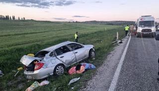 Yozgat&rsquo;ta otomobil takla attı: 1 &ouml;l&uuml;, 3 yaralı