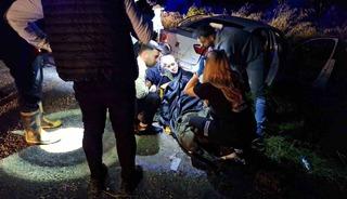 &Ccedil;orum&rsquo;da iki otomobil &ccedil;arpıştı: 1&rsquo;i ağır 7 yaralı