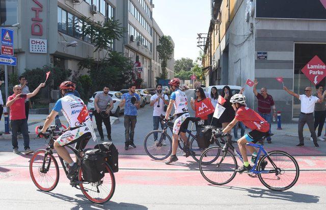 İzmir'den Samsun'a oğlu için pedal çevirecek