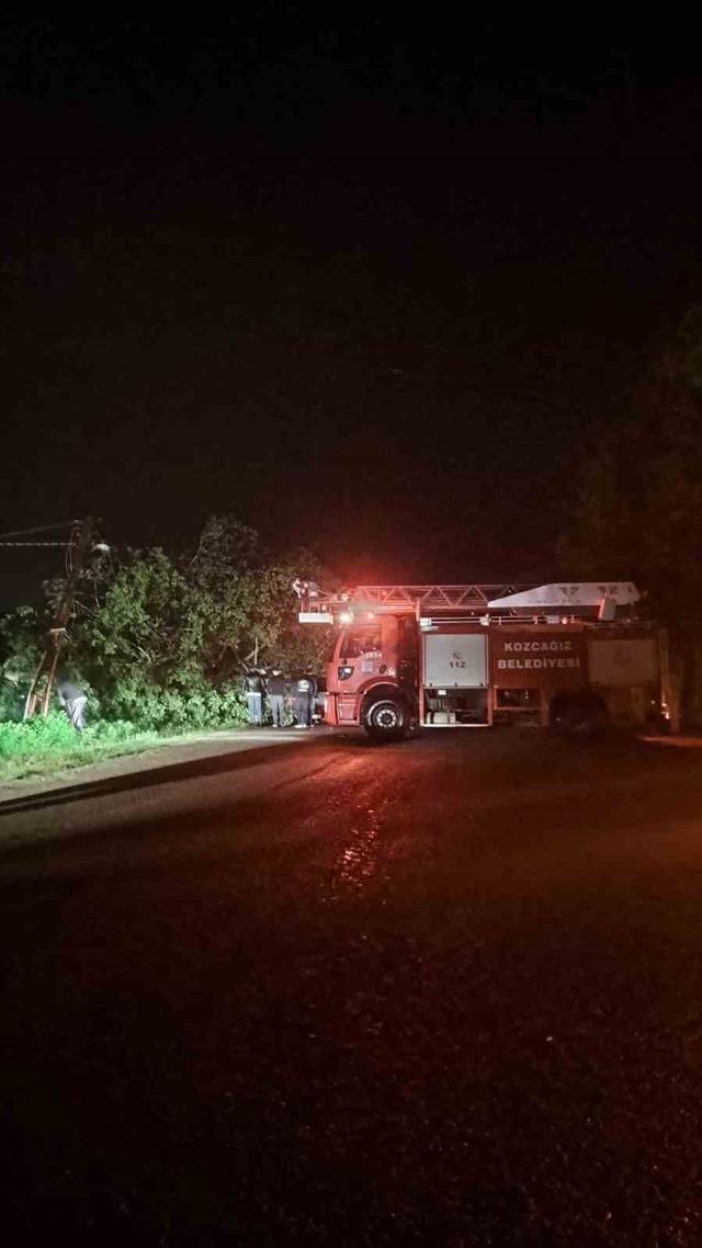 Bartın&rsquo;da şiddetli fırtına: ağa&ccedil;lar Otomobillerin &uuml;zerine devrildi 3
