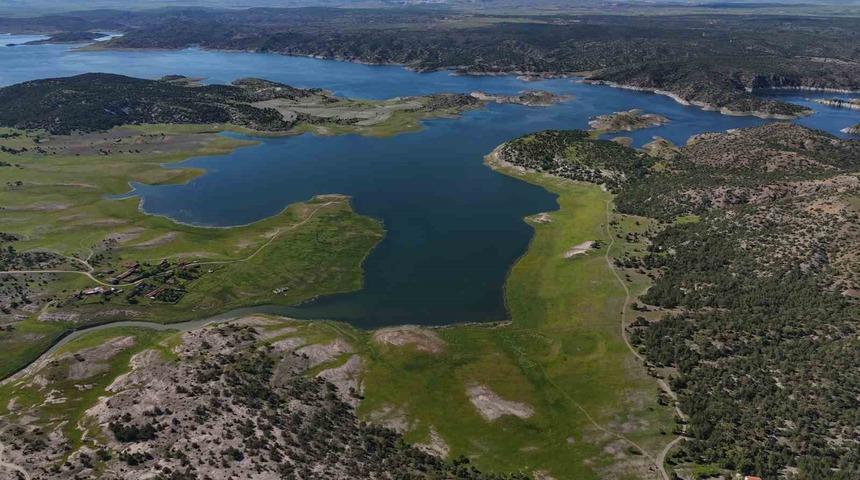 Eskişehir&rsquo;de yağışlar Porsuk Barajı&rsquo;na can suyu oldu