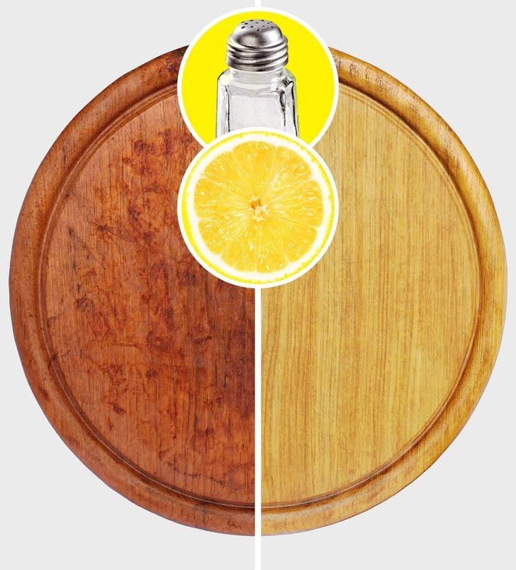  Kesme tahtası üzerindeki lekeleri çıkarın