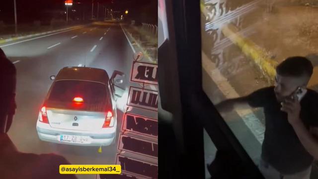 Trafik magandaları terör estirdi! Yol kesip saldırdılar: Korku dolu anlar kamerada