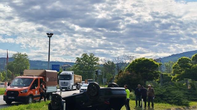 Zonguldak’ta trafik kazasında 1 kişi yaralandı