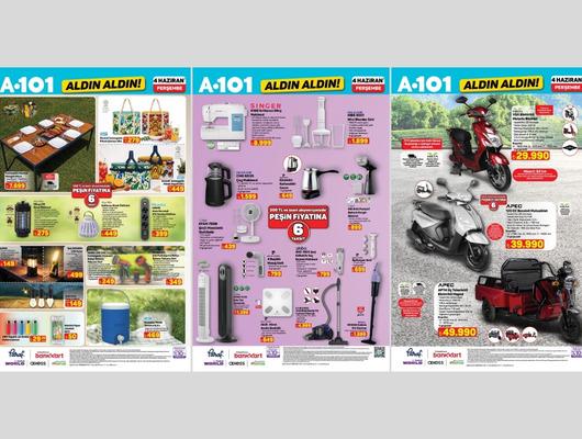 A101'e elektrikli moped geliyor! 4 Haziran 2026 A101 kataloğu 