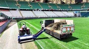 Konya Büyükşehir Stadyumu’nun zemininde renovasyon çalışması başlatıldı