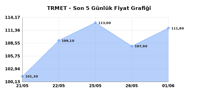 TR ANADOLU METAL MADENCILIK (TRMET) 02 Haziran Salı 2026 Günlük Teknik Analiz 1