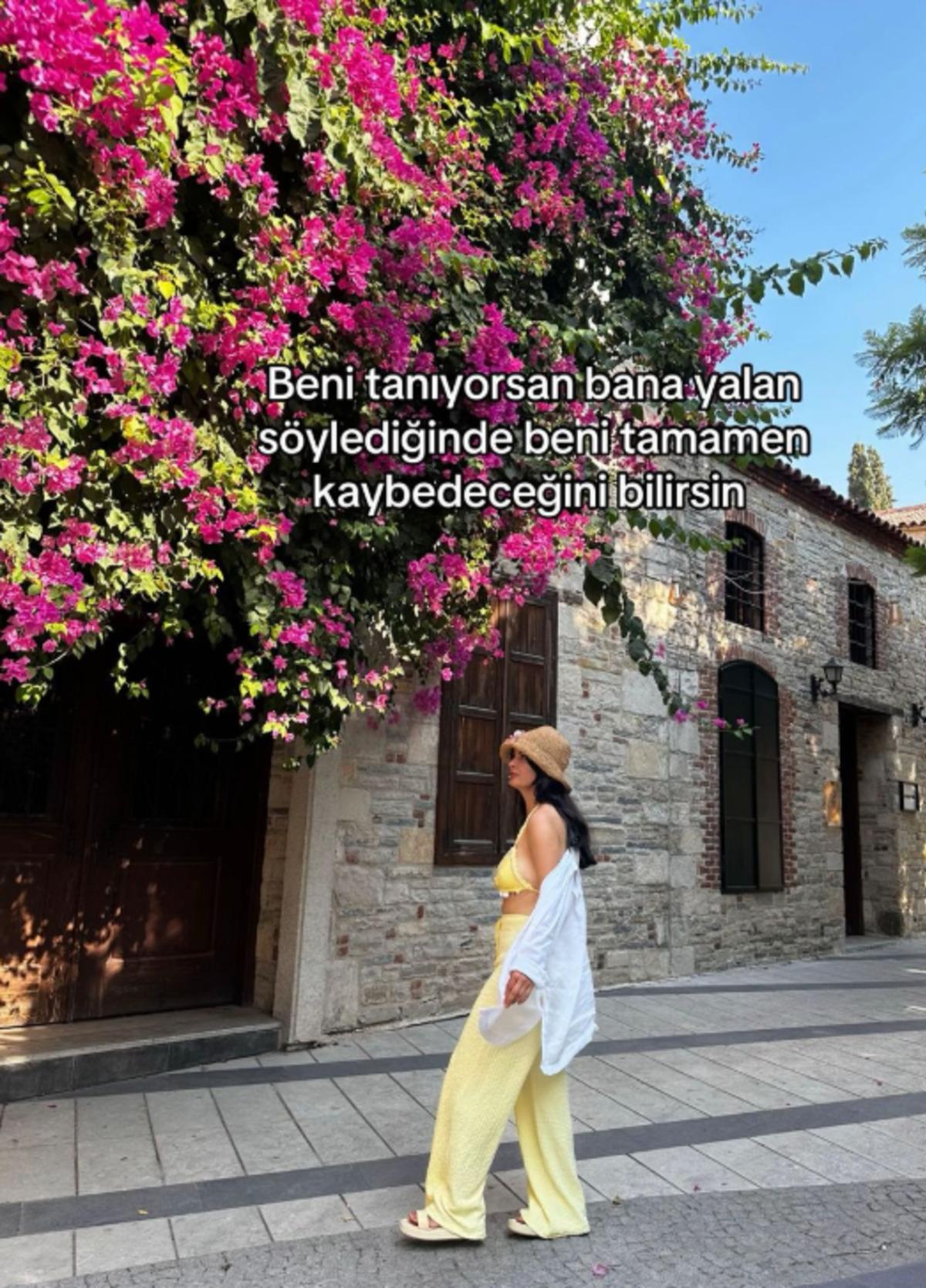 Gelin adayı Hanife d&uuml;ğ&uuml;n hazırlığı yaparken ayrılık haberi geldi! Bikinili paylaşımla g&ouml;nderme 2