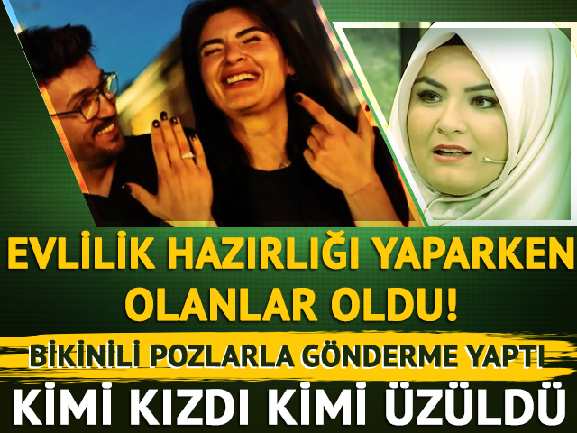 Gelin adayı Hanife bikinili pozlarıyla g&ouml;nderme yapınca...