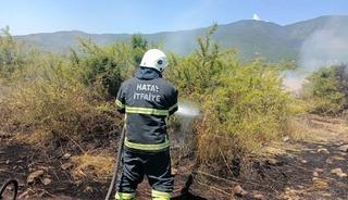 Kırıkhan&rsquo;da bah&ccedil;e yangını