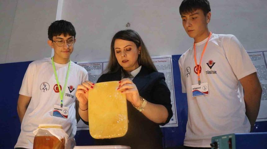 Liselilerin kombucha mantarından elde ettiği biyomateryal yanık tedavisinde kullanılabilecek