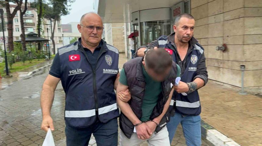 Mezarlıkta eşini darbeden koca tutuklandı