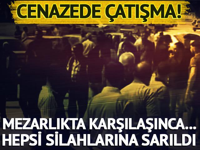 Cenazede &ccedil;atışma! Savaş meydanı gibi...