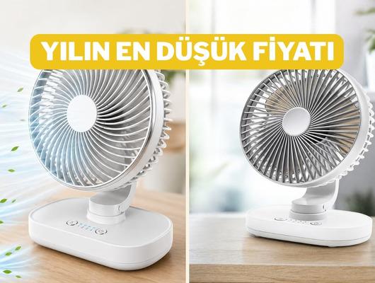 Yazın olmazsa olmazı masa &uuml;st&uuml; vantilat&ouml;r indirimde!