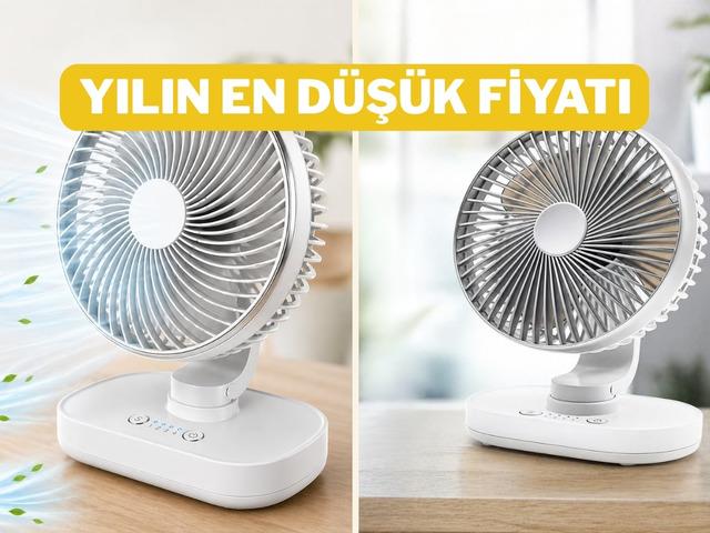 Yazın olmazsa olmazı masa &uuml;st&uuml; vantilat&ouml;r indirimde!