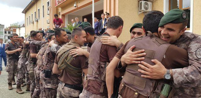 Afrin'den Ordu'ya dönen PÖH'ler törenle karşılandı