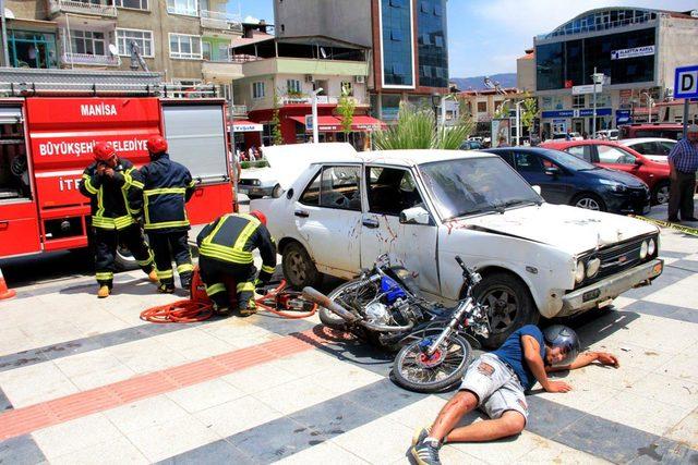 Sarıgöl'de gerçek gibi tatbikat