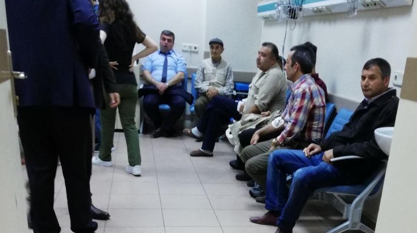 Adalet Bakanlığı'ndan açıklama: Hastaneye kaldırılan 100 personelin durumu iyi