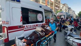 Nazilli’de yaya geçidinde korkutan kaza: 5 yaralı