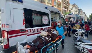 Nazilli&rsquo;de yaya ge&ccedil;idinde korkutan kaza