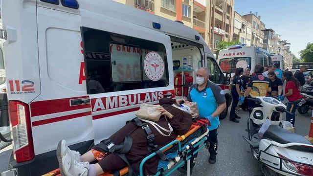 Nazilli’de yaya geçidinde korkutan kaza: 5 yaralı