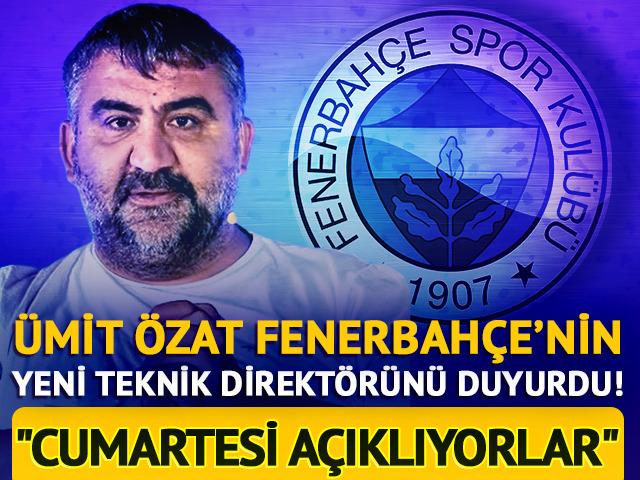 &Uuml;mit &Ouml;zat Fenerbah&ccedil;e&rsquo;nin yeni teknik direkt&ouml;r&uuml;n&uuml; duyurdu!