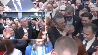 Özgür Özel Trabzon'da! Taka maketi ve tesbih sürprizi