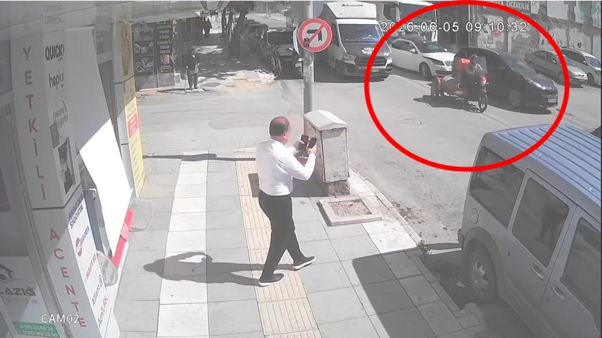 Yer: Elazığ... Rampa aşağı freni patladı: Hafriyat kamyonu caddeyi savaş alanına çevirdi!
