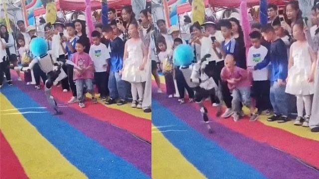 Çin'de 'palyaço peruklu robot' dehşeti! Sosyal medyada gündem oldu