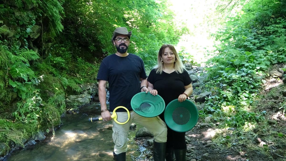 Ordu nun derelerinde altın peşindeler! Hobileri gelir kapısı oldu 2