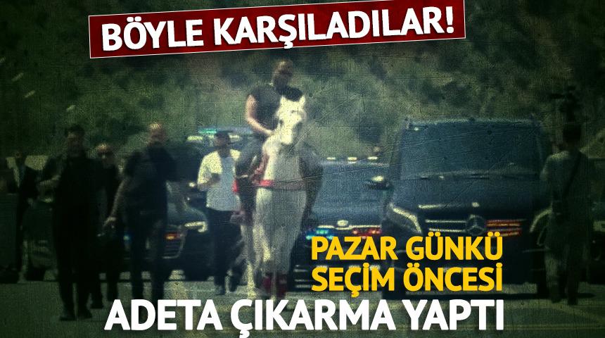 &Ouml;zg&uuml;r &Ouml;zel'i atlılarla karşıladılar! Ara se&ccedil;im &ouml;ncesi &ccedil;ıkarma yaptı