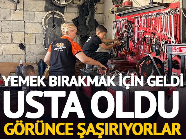 Yemek bırakmak i&ccedil;in geldi, usta oldu: G&ouml;r&uuml;nce şaşırıyorlar