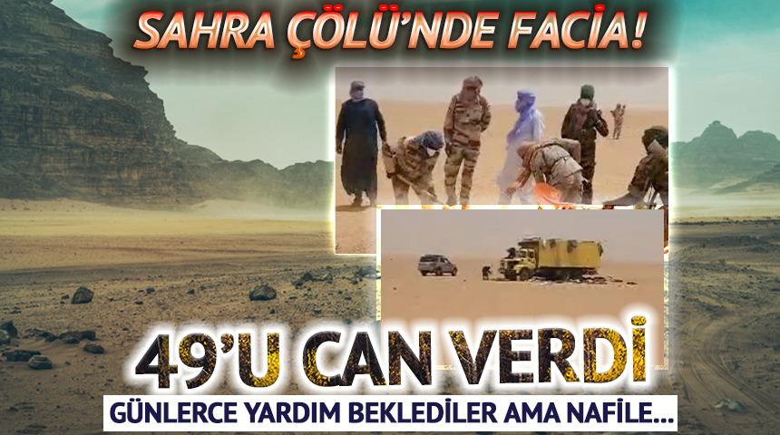 Sahra &Ccedil;&ouml;l&uuml;'nde otob&uuml;s faciası! G&uuml;nlerce yardım beklediler: 49'u susuzluktan &ouml;ld&uuml;!