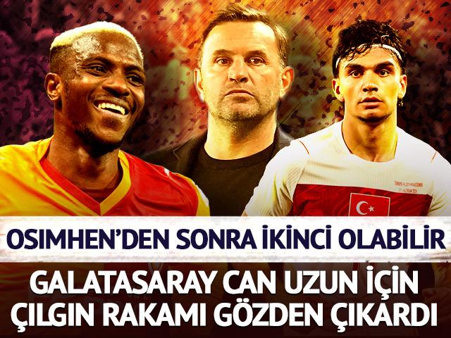 Galatasaray Can Uzun i&ccedil;in &ccedil;ılgın rakamı g&ouml;zden &ccedil;ıkardı!