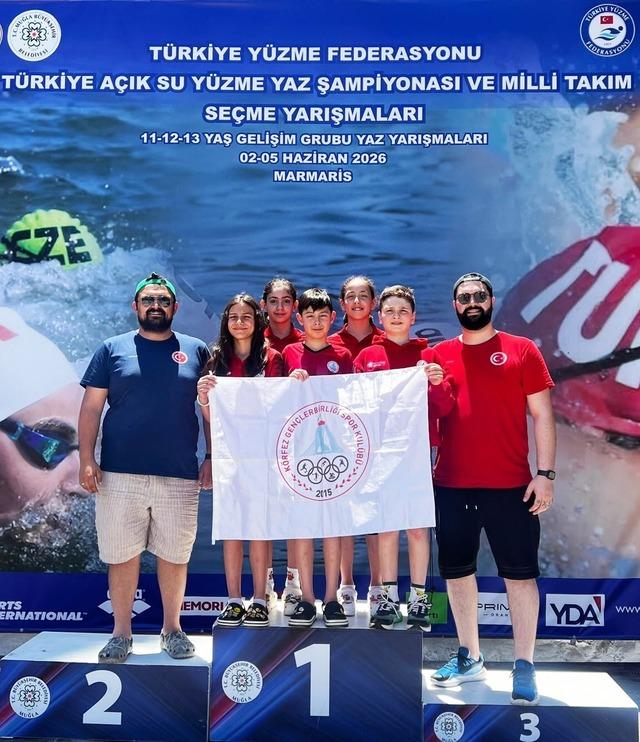 K&ouml;rfezli y&uuml;z&uuml;c&uuml;lerden milli takım başarısı 2