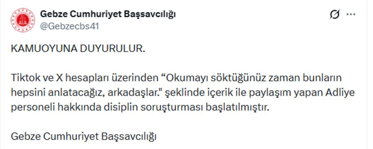 Adliye &ccedil;alışanının &ccedil;ektiği video tepki &ccedil;ekti! &ldquo;Okumayı s&ouml;kt&uuml;ğ&uuml;n&uuml;z zaman..." 3