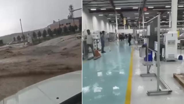 Çankırı’da sağanak etkili oldu: Fabrikayı su bastı