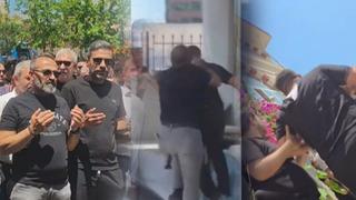 Can Polat'ın taziyesinde ortalık fena karıştı! Engin Polat istenmedi! Yaka paça kavga çıktı