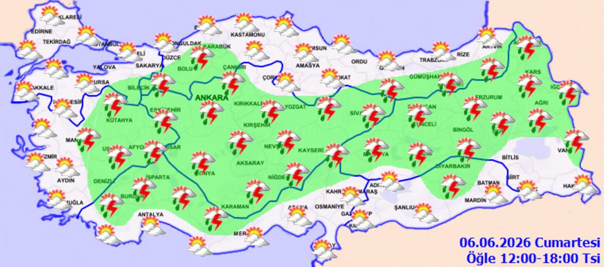 Meteoroloji den 32 kente saatlik uyarı: Şiddetli sağanak geliyor 2