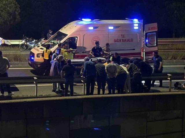 Tekirdağ&rsquo;da trafik kazası: 2 yaralı 1