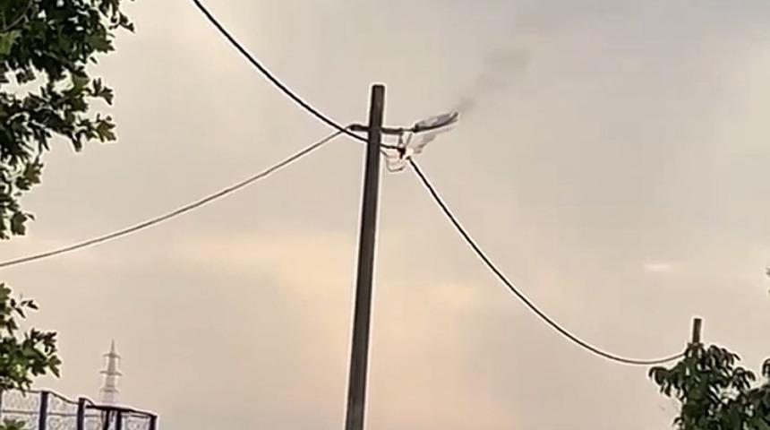 Bandırma'da elektrik arızası korku yarattı