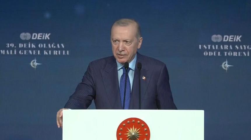 Erdoğan'dan iş d&uuml;nyasına net mesaj: "H&uuml;k&uuml;met t&uuml;m imkanlarıyla reel sekt&ouml;r&uuml;n yanındadır"