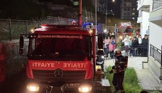 Erzurum'da yangında &ouml;len diyaliz hastası kadının cenazesi defnedildi