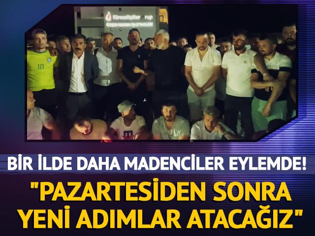 Ankara'nın ardından bu sefer de Edirne! Maden iş&ccedil;ileri eylemde