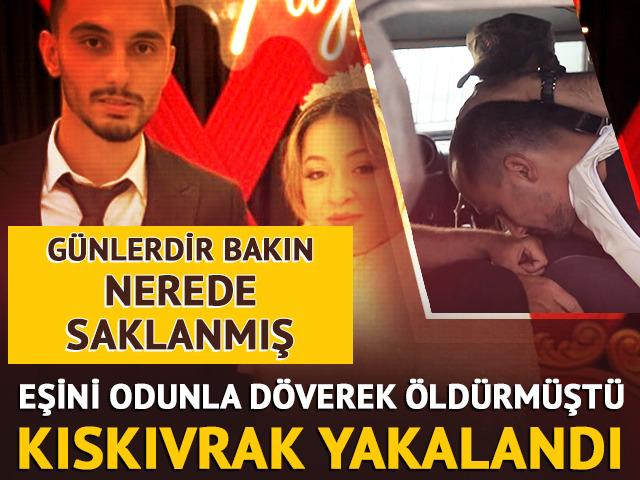 Kıskıvrak yakalandı: G&uuml;nlerdir bakın nerede saklanmış