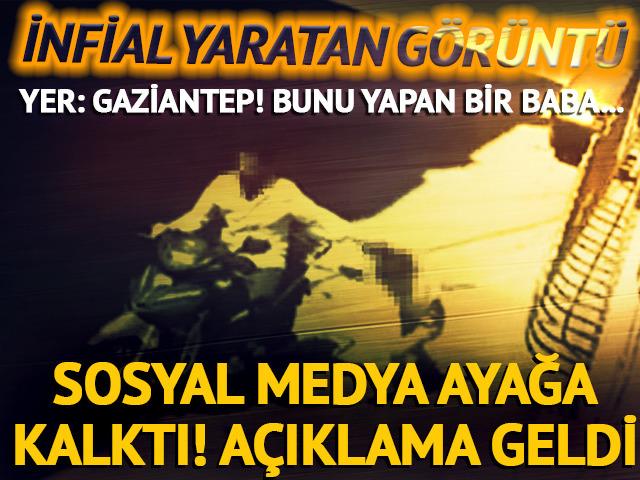 Kızına tokat attı! Yetmedi bir de sa&ccedil;ından tutup motorla s&uuml;r&uuml;kledi