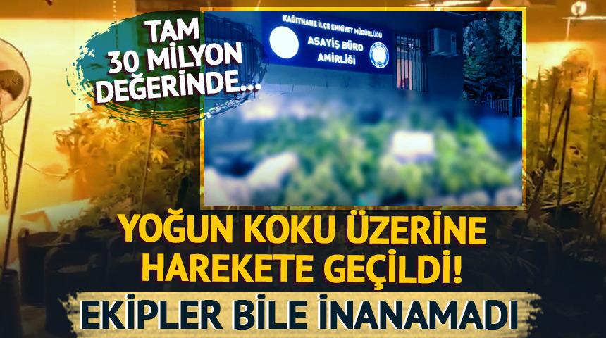 Yoğun koku &uuml;zerine harekete ge&ccedil;ildi! Ekipler bile şaşkına d&ouml;nd&uuml;: Tam 30 milyon lira değerinde...