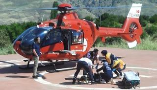 Malatya&rsquo;da yaralanan vatandaş hava ambulansıyla hastaneye sevk edildi