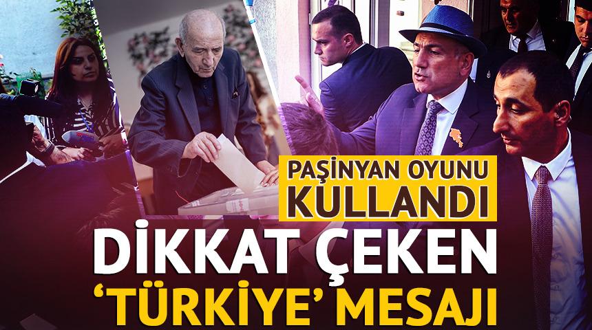Paşinyan'dan dikkat &ccedil;eken 'T&uuml;rkiye' mesajı